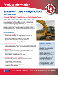 LE's Equipower HVI Ultra Hydraulic Oil (6522 6532 6546) Info