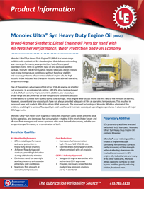 8854-8855 Monolec Ultra Syn Heavy Duty Engine Oil