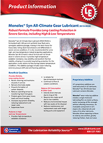 Monolec® Syn Gear Oil (9919 & 9923) Product Info (PDF)