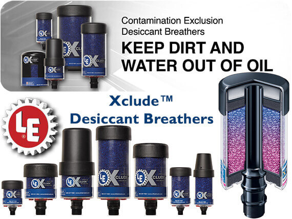 LE Contamination Exclusion Desiccant Breathers