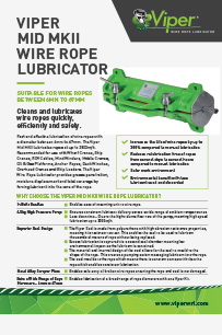 viper wire rope lubricator price pricelist