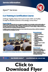 (CLS) Xpert ™ Certified Lubrication Specialist (CLS) Training & Certification